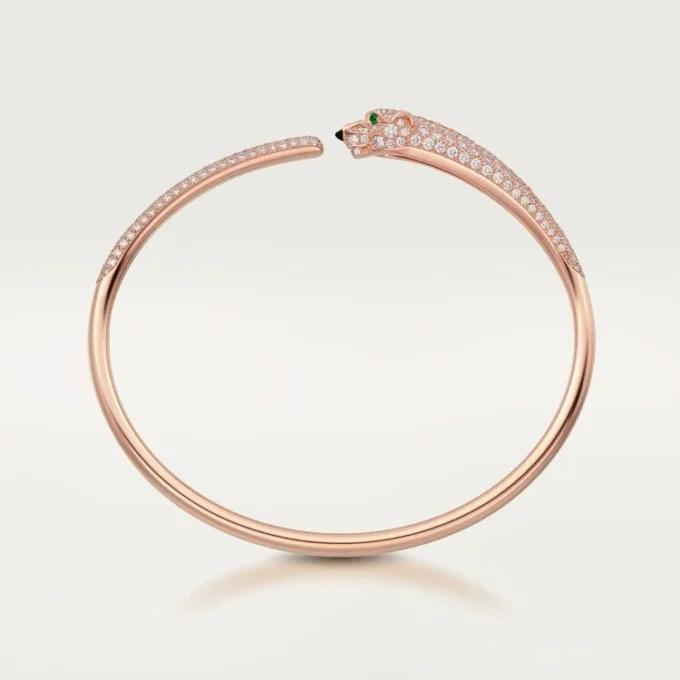 Pulseira Panthere De Cartier, modelo pequeno, pavé