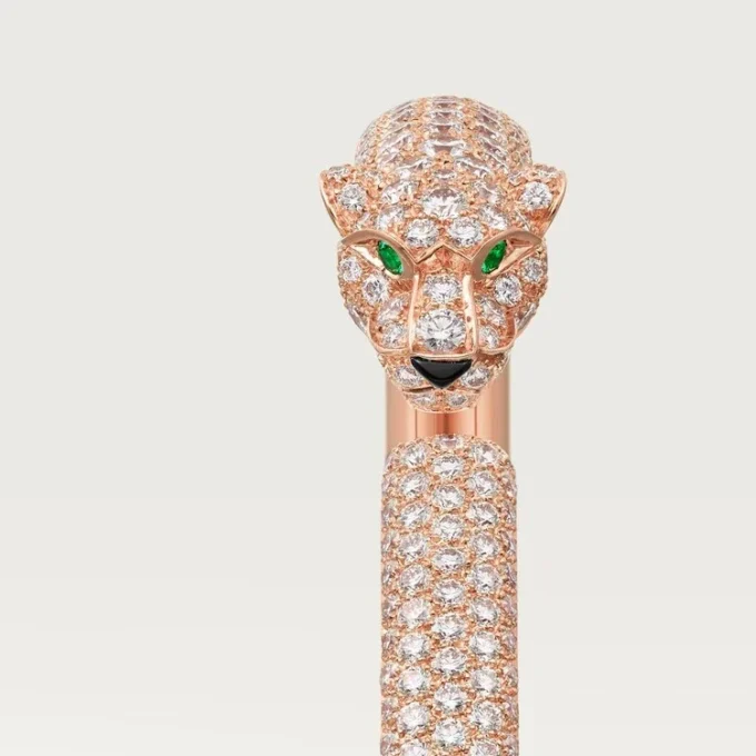 Pulseira Panthere De Cartier, modelo pequeno, pavé