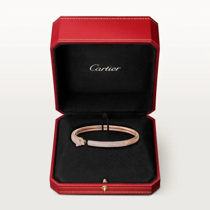 Pulseira Panthere De Cartier, modelo pequeno, pavé
