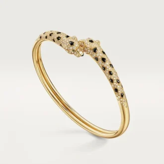 Pulseira Panthere De Cartier, modelo pequeno, semi-pavé