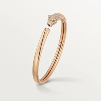 Pulseira Panthere De Cartier, modelo pequeno, semi-pavé