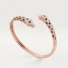 Pulseira Panthere De Cartier, modelo pequeno, semi-pavé