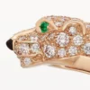Pulseira Panthere De Cartier, modelo pequeno, semi-pavé