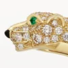 Pulseira Panthere De Cartier, modelo pequeno, semi-pavé