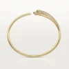 Pulseira Panthere De Cartier, modelo pequeno, semi-pavé
