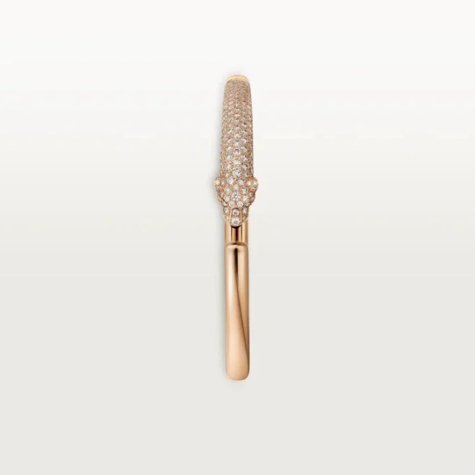 Pulseira Panthere De Cartier, modelo pequeno, semi-pavé