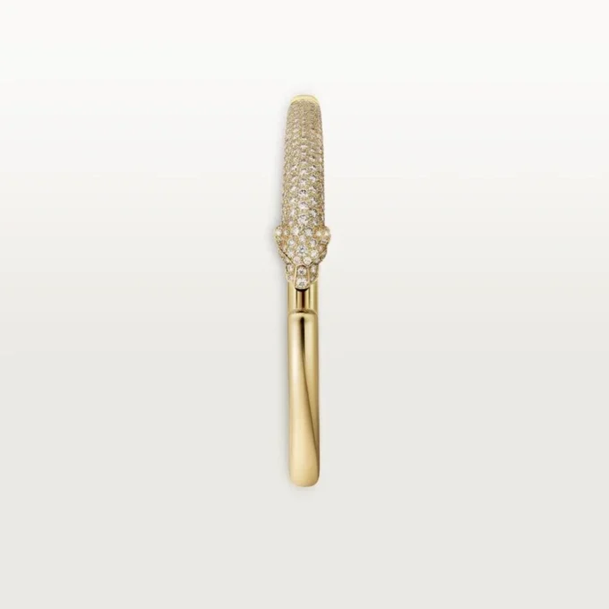 Pulseira Panthere De Cartier, modelo pequeno, semi-pavé