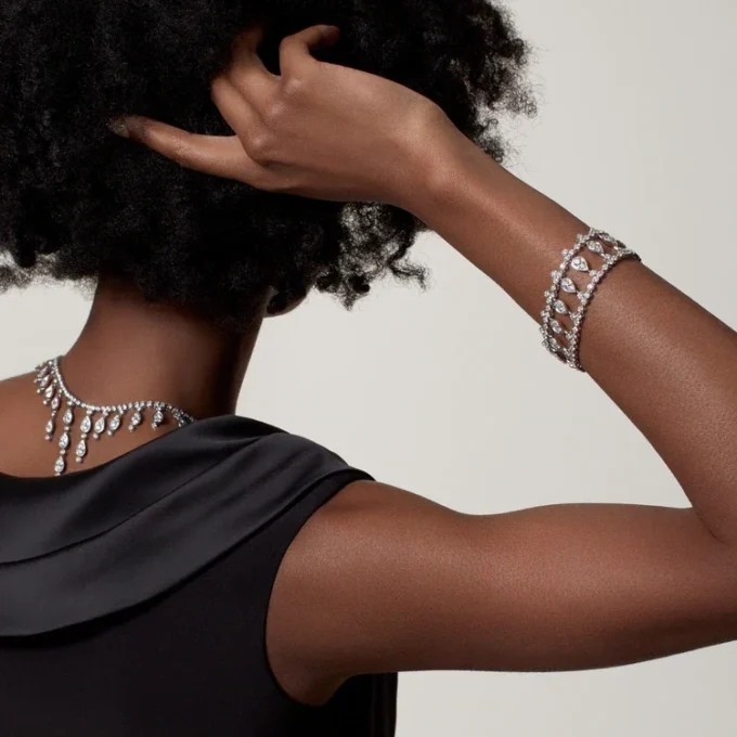 Pulseira Pluie De Cartier, Diamantes Pulseira Pluie De Cartier, Diamantes