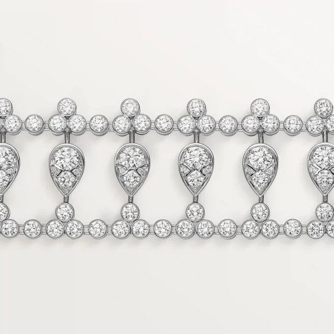 Pulseira Pluie De Cartier, Diamantes Pulseira Pluie De Cartier, Diamantes